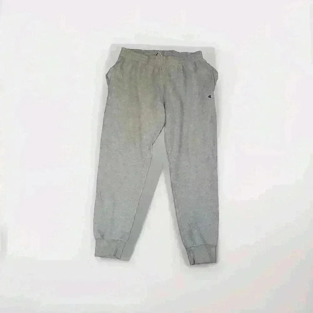 Champion Sweatpants Men's XL Gray  Authentic Athletic Outdoors Stretch Gym Y2k